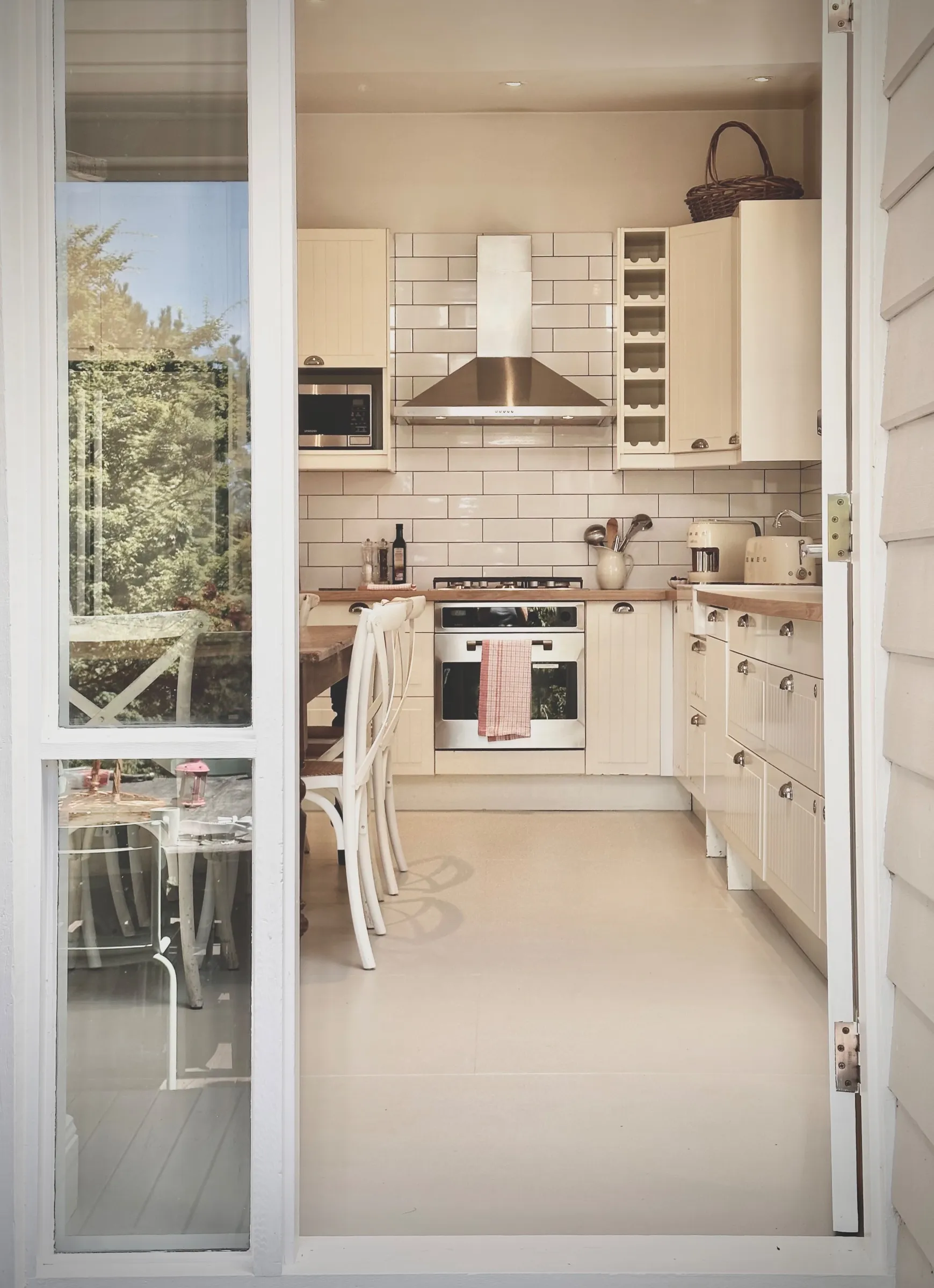 Kitchen seen from the deck